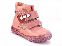 208-307,46,236,19 Тотто (Totto), ботинки демисезонние детские профилактические, байка, кожа, розовый, красный в Тюмени