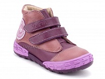 105-016,021 Тотто (Totto), ботинки детские демисезонные утепленные, байка, кожа, сиреневый. в Тюмени