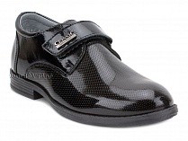 51218-1 ШагоВита (Shagovita), туфли подростковые ортопедические профилактические,  кожа, лак, черный в Тюмени