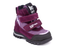 5008-15 (21-25) Кидмен (Kidmen), ботинки ортопедические профилактические, демисезонные утепленные, мембрана, нубук, байка, фиолетовый в Тюмени