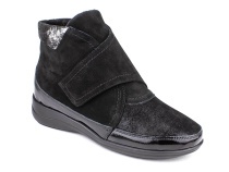 200233  Сурсил-Орто (Sursil-Ortho), ботинки для взрослых, черные, нубук, стрейч, кожа, полнота 7 в Тюмени