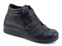 5008-02-1 Плюмекс (Plumex), ботинки для взрослых зимние, натуральная шерсть, кожа, черный, полнота 10 в Тюмени