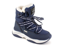 А45-157 Сурсил (Sursil-Ortho), ботинки детские зимние ортопедические профилактические, натуральныя шерсть, искуственная кожа, мембрана, темно-синий в Тюмени