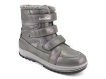 А35-100-4 Сурсил (Sursil-Ortho), ботинки подростковые ортопедические с высоким берцем, зимние,  шерсть, кожа, текстиль, серый в Тюмени