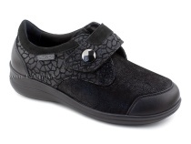 200232  Сурсил-Орто (Sursil-Ortho), туфли для взрослых, черные, нубук, стрейч, кожа, полнота 7 в Тюмени