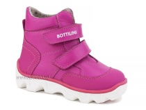 BL-271(55) Боттилини (Bottilini), ботинки  детские демисезонные  ортопедические профилактические, кожа, байка, фуксия в Тюмени