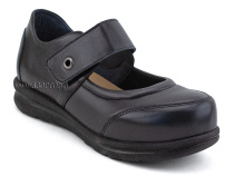 S827-1 Доктор Спектор (Doktor Spektor), туфли ортопедические для взрослых, кожа,стрейч, черный, полнота 12 в Тюмени