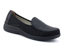 84-122-22-402/30 Рикосс (Ricoss) туфли для взрослых, текстиль, кожа, черный, полнота 9 в Тюмени