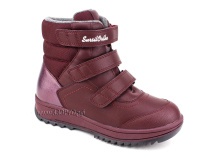 А35-102-2 Сурсил (Sursil-Ortho), ботинки подростковые ортопедические с высоким берцем, зимние,  шерсть, кожа, текстиль, бордовый в Тюмени