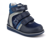 23-251  Сурсил (Sursil-Ortho), ботинки неутепленные с высоким берцем, кожа , нубук, синий, голубой в Тюмени