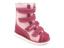 23-220 Сурсил-Орто (Sursil-Ortho), ботинки демисезонные детские ортопедические  с тутором, кожа, розовый в Тюмени