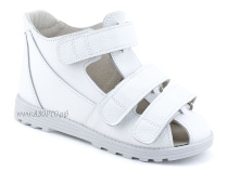 314 (31-40) Аквелла (Akwella), туфли лечебные на аппарат без утепленной подкладки, кожа, белый в Тюмени