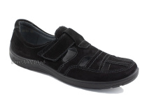 51319-1 ШагоВита (Shagovita), туфли детские ортопедические профилактические, нубук, черный в Тюмени